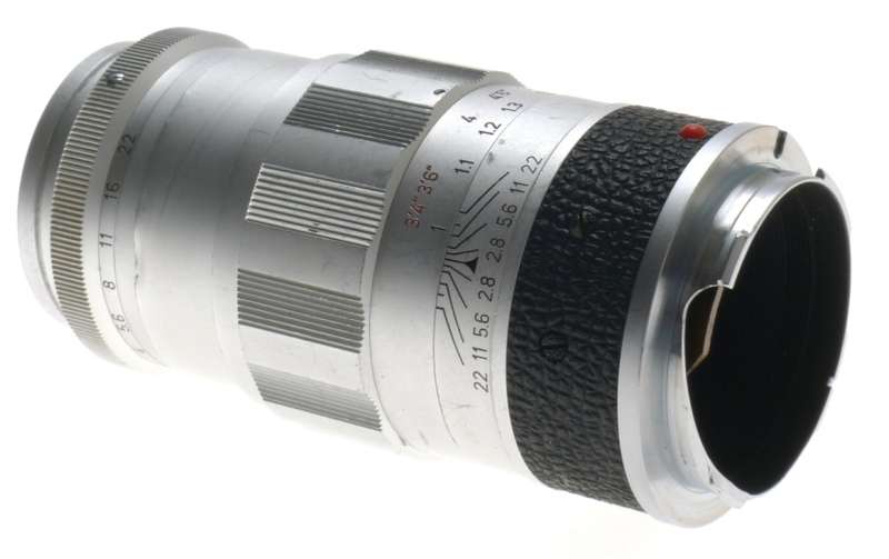 WETZLAR LEICA ELMARIT CHROME ELMARIT 1:2.8/90mm BAYONET M MOUNT CAMERA LENS f=90