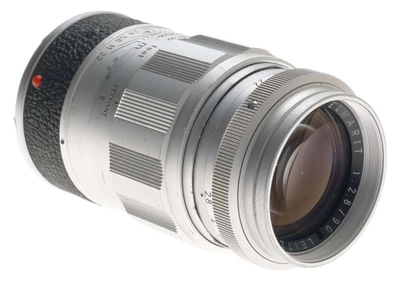 WETZLAR LEICA ELMARIT CHROME ELMARIT 1:2.8/90mm BAYONET M MOUNT CAMERA LENS f=90