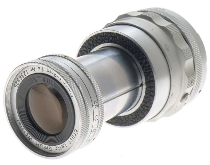 ELMAR f=9cm 1:4 COLLAPSIBLE LEICA CHROME M BAYONET MOUNT CAMERA LENS 1:4/90mm