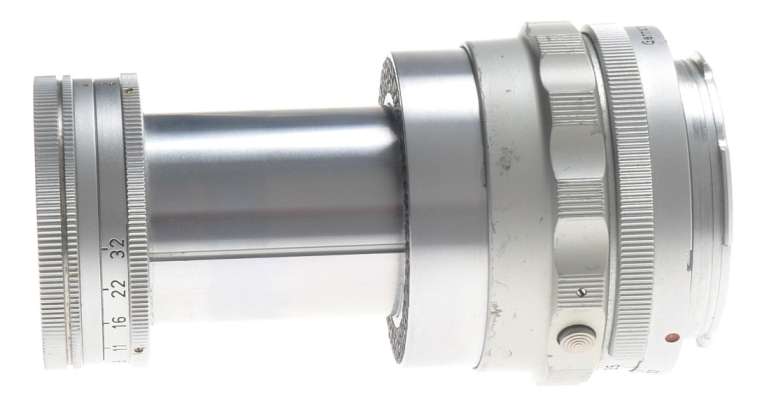 ELMAR f=9cm 1:4 COLLAPSIBLE LEICA CHROME M BAYONET MOUNT CAMERA LENS 1:4/90mm