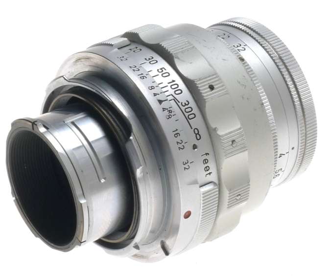 ELMAR f=9cm 1:4 COLLAPSIBLE LEICA CHROME M BAYONET MOUNT CAMERA LENS 1:4/90mm