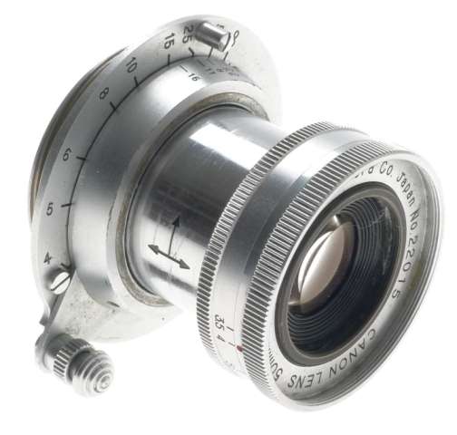 CANON IIF 2F RANGEFINDER TYPE 1:3.5/50mm COMPACT LENS CASED CAP CLEAN f50mm RARE