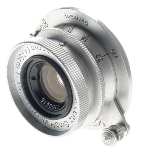 MINT- SUMMARON 1:3.5/35mm CHROME COMPACT 3.5 f=3.5cm NUMBERED LEICA METRIC LENS