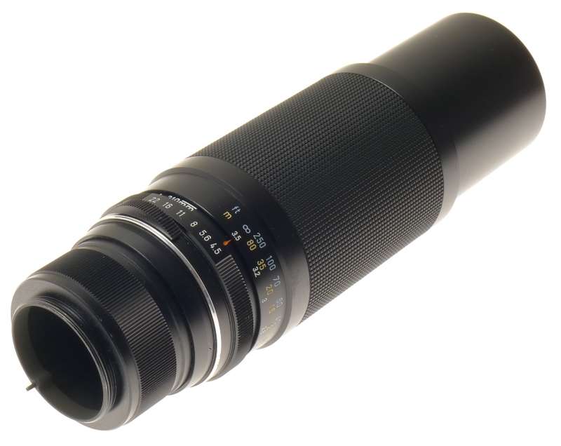 ASAHI PENTAX SUPER-MULTI-COATED TAKUMAR-ZOOM 1:4.5/85-210mm BOX CASE HOOD FILTER