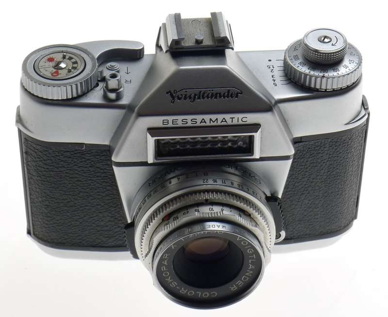 VOIGTLANDER 35mm SLR VINTAGE FILM CAMERA BESSAMATIC COLO-SKOPAR 1:2.8/50mm LENS
