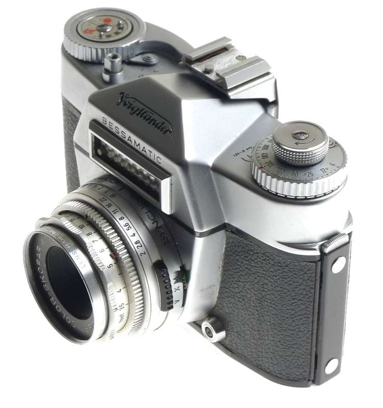 VOIGTLANDER 35mm SLR VINTAGE FILM CAMERA BESSAMATIC COLO-SKOPAR 1:2.8/50mm LENS