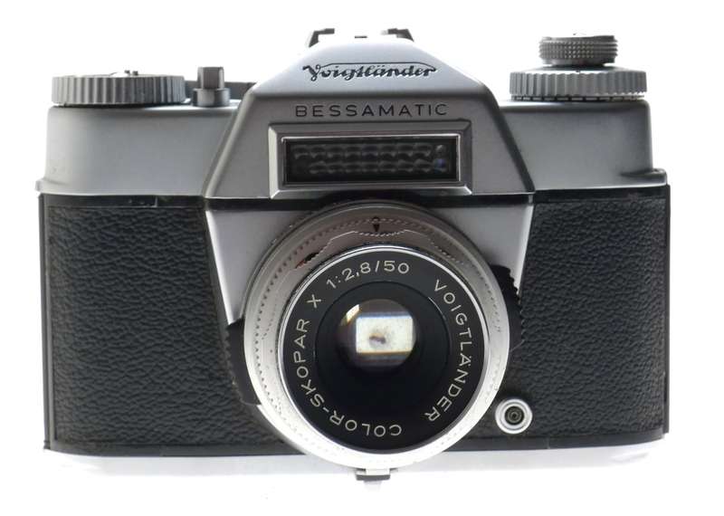 VOIGTLANDER 35mm SLR VINTAGE FILM CAMERA BESSAMATIC COLO-SKOPAR 1:2.8/50mm LENS