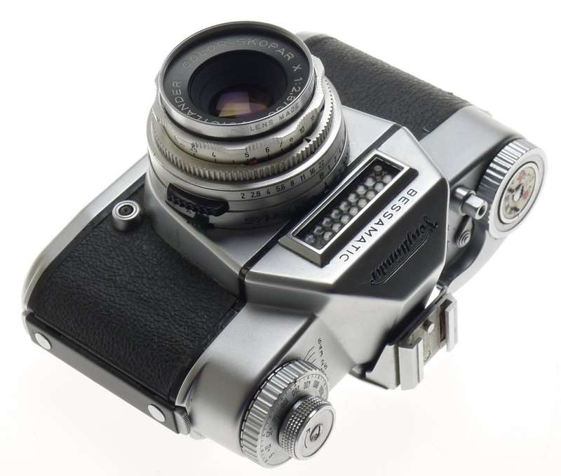 VOIGTLANDER 35mm SLR VINTAGE FILM CAMERA BESSAMATIC COLO-SKOPAR 1:2.8/50mm LENS
