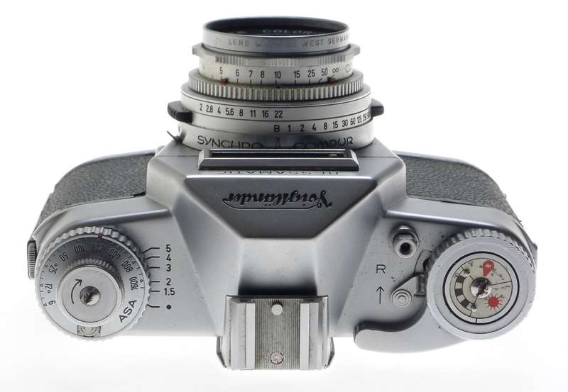 VOIGTLANDER 35mm SLR VINTAGE FILM CAMERA BESSAMATIC COLO-SKOPAR 1:2.8/50mm LENS