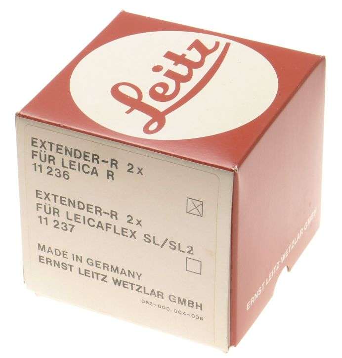 FOR LEICA R 2x EXTENDER-R MINT BOXED 11236 CAPS PERFECT OPTICS COMPLETE KIT RARE