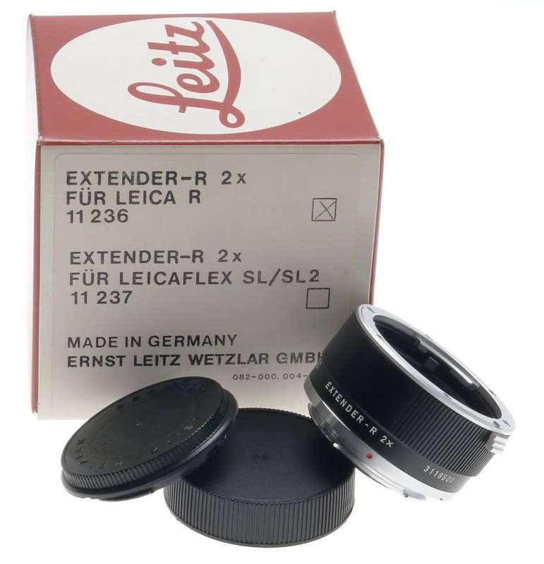 FOR LEICA R 2x EXTENDER-R MINT BOXED 11236 CAPS PERFECT OPTICS COMPLETE KIT RARE