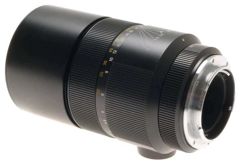 ELMARIT-R 1:2.8/180mm LEICA SLR BLACK CAMERA LENS f=180mm CLOSE UP LENS VIII CAP
