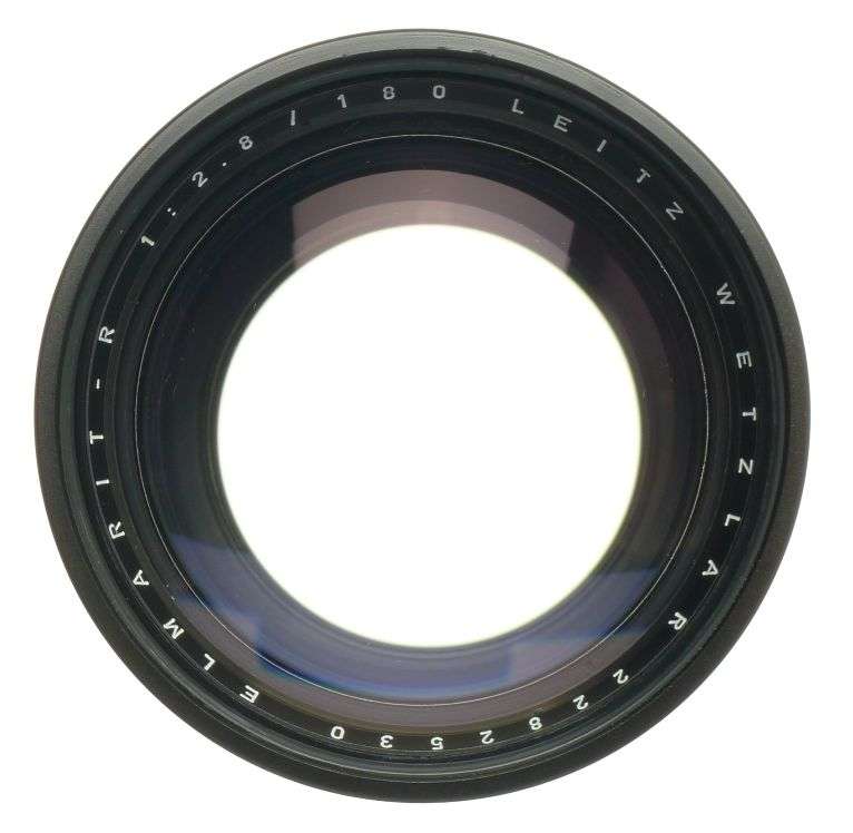 ELMARIT-R 1:2.8/180mm LEICA SLR BLACK CAMERA LENS f=180mm CLOSE UP LENS VIII CAP