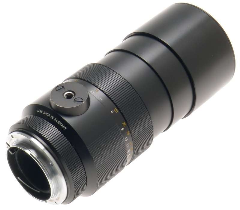 ELMARIT-R 1:2.8/180mm LEICA SLR BLACK CAMERA LENS f=180mm CLOSE UP LENS VIII CAP