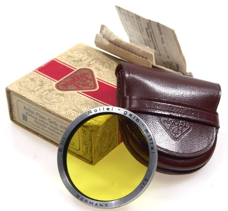 ROLLEI TLR CAMERA LENS GELB MITTEL BAY III PLANAR ZEISS