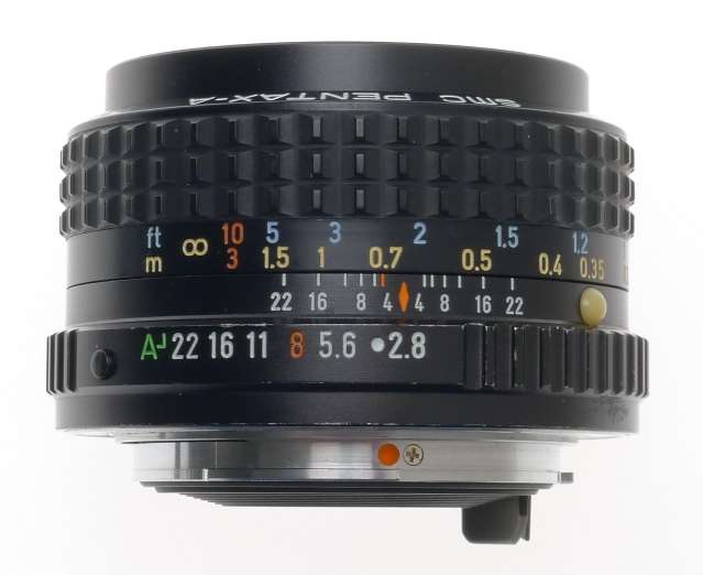 SMC PENTAX-A 1:2.8/28mm MINT PK CAMERA WIDE ANGLE LENS f=28mm CASE CAPS PERFECT