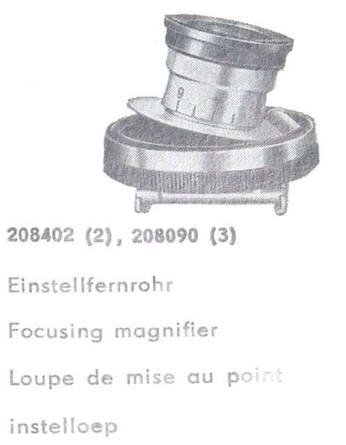 PENTACON CAMERA FOCUSING MAGNIFIER ZEISS IKON 2.7x RARE