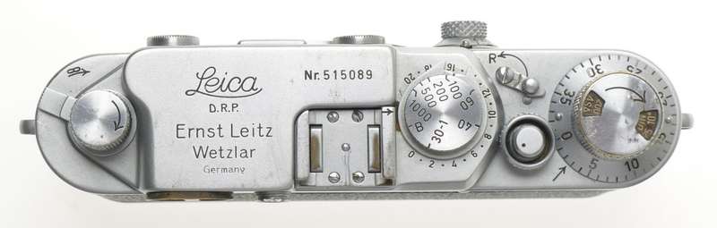 BLACK DIAL LEICA IIIF M39 TLM RANGEFINDER RED SCALE LEITZ ELMAR 1:3.5 f=5cm