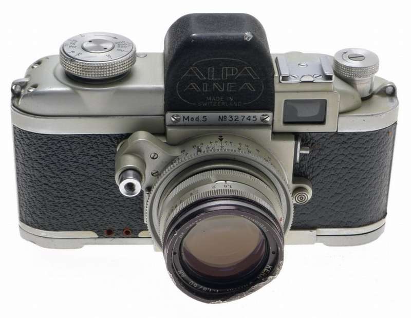 USED ALPA Mod. 5 RANGEFINDER CHROME CAMERA KERN-SWITAR 1.8/50mm AR LENS HOOD f50