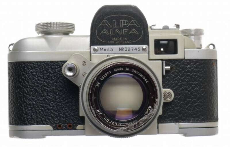 USED ALPA Mod. 5 RANGEFINDER CHROME CAMERA KERN-SWITAR 1.8/50mm AR LENS HOOD f50