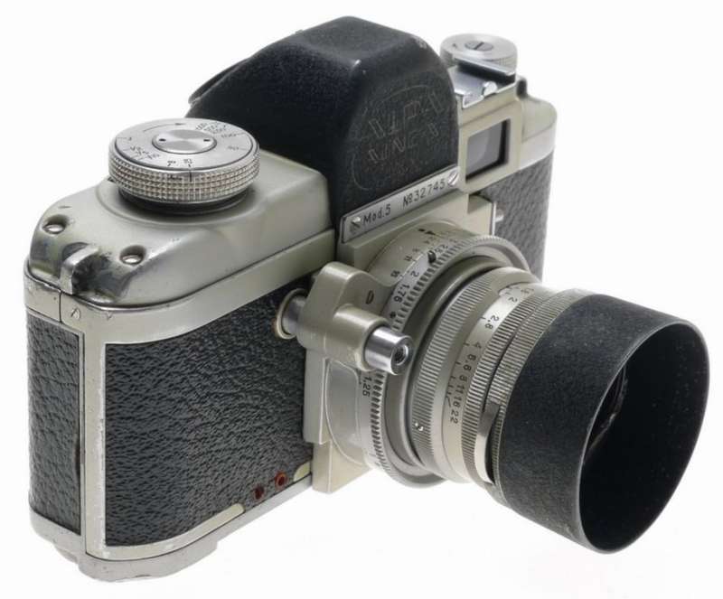 USED ALPA Mod. 5 RANGEFINDER CHROME CAMERA KERN-SWITAR 1.8/50mm AR LENS HOOD f50