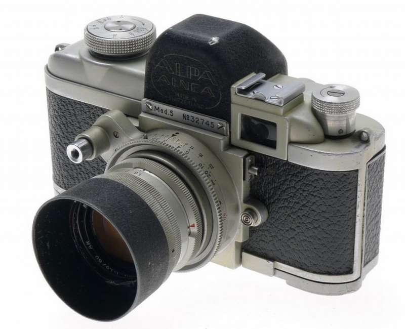 USED ALPA Mod. 5 RANGEFINDER CHROME CAMERA KERN-SWITAR 1.8/50mm AR LENS HOOD f50