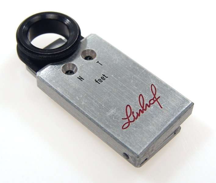 LINHOF PARALLAX CORRECTION CAMERA VIEW FINDER FLIP UP