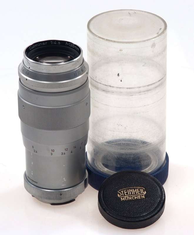 STEINHEIL CULMINAR 4.5 f=135mm VL CAMERA LENS CAP CASE