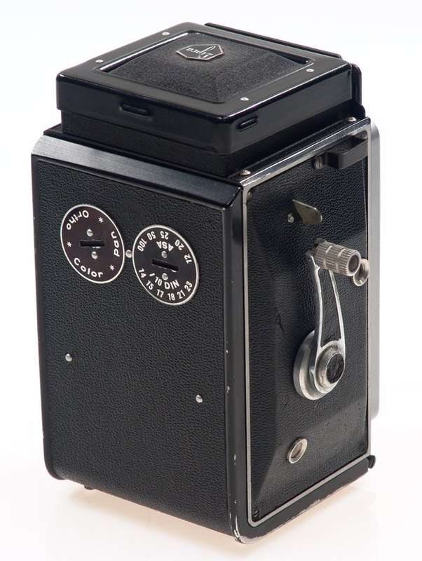 ROLLOP TLR CAMERA ENNAGON 1:3.5 f=75mm LENS CASED NR