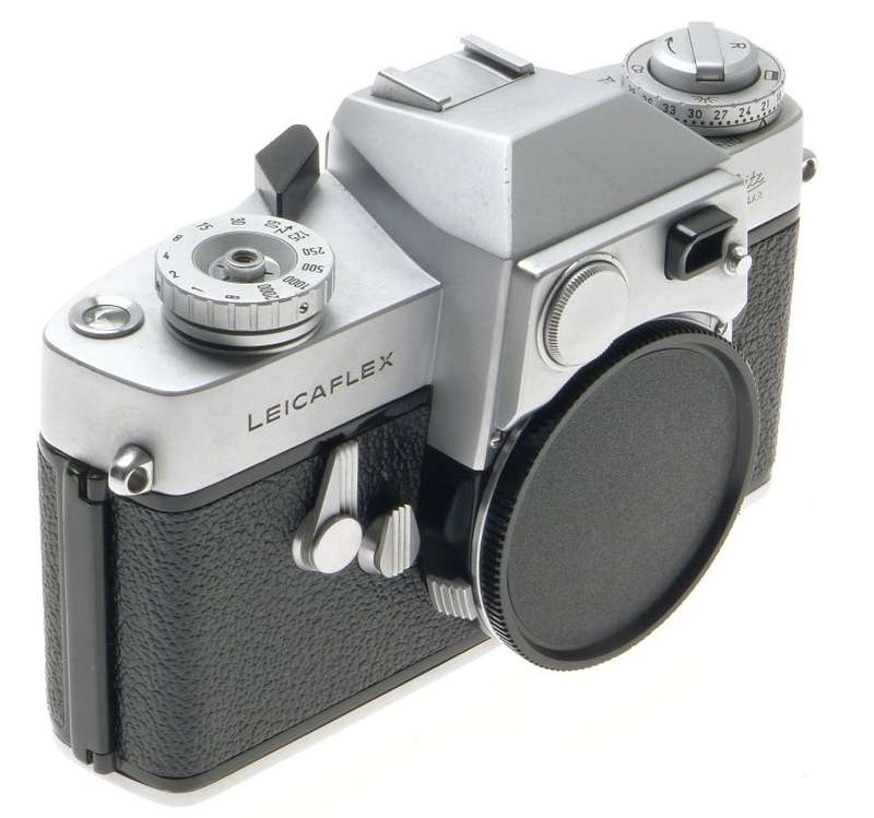 LEICA 1st VERSION LEICAFLEX CHROME 35mm SLR CAMERA BODY CASE INSTRUCTION MANUAL