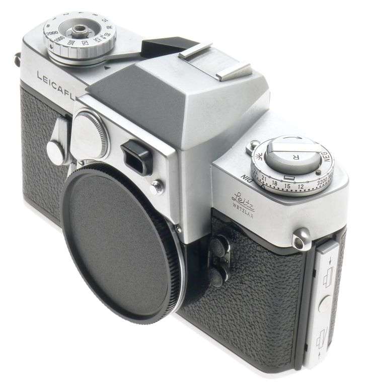 LEICA 1st VERSION LEICAFLEX CHROME 35mm SLR CAMERA BODY CASE INSTRUCTION MANUAL