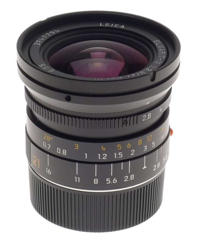 NEW LEICA ELMARIT-M 2.8/21mm ASPH. LENS 11135 WIDE ANGLE 6-Bit BOX CAP HOOD f=21