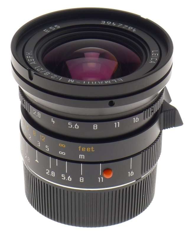 NEW LEICA ELMARIT-M 2.8/21mm ASPH. LENS 11135 WIDE ANGLE 6-Bit BOX CAP HOOD f=21