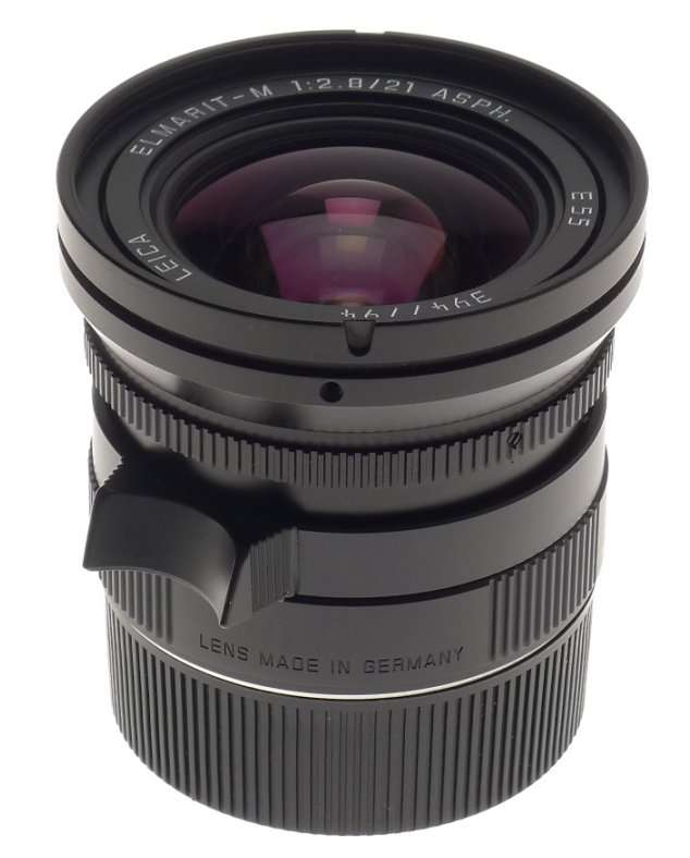 NEW LEICA ELMARIT-M 2.8/21mm ASPH. LENS 11135 WIDE ANGLE 6-Bit BOX CAP HOOD f=21