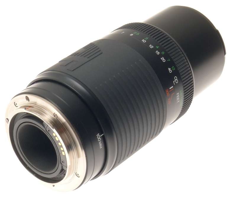 SOLIGOR ZOOM-MACRO 100mm-300mm 1:5.6-6.7 AF MINOLTA MOUNT CAMERA LENS CAPS HOOD