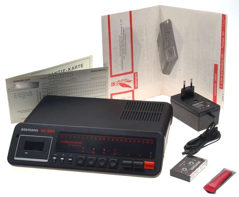 ASSMANN M401 DICTAPHONE INDEXTRONIC TRANSCRIBING MACHINE NEW BOXED RARE