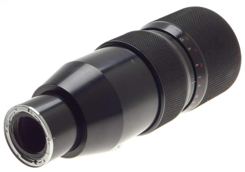 CONTAREX CAMERA LENS ZEISS VARIO-SONNAR ZOOM 4/85-250mm RARE CASE CAPS GRIP HOOD