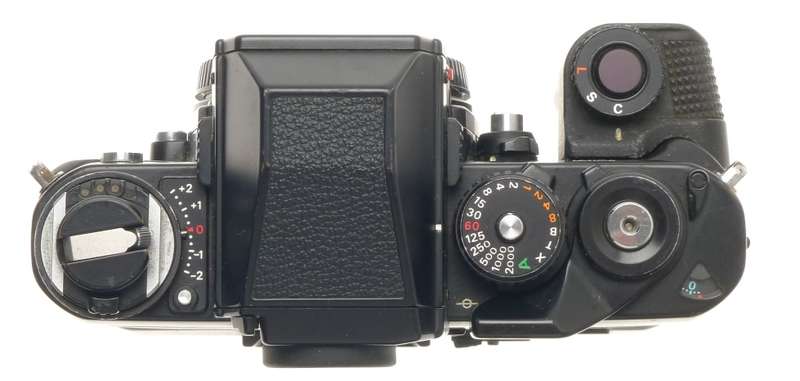 35mm FILM CAMERA NIKON F3 BLACK BODY WITH MOTOR DRIVE WINDER MD-4 PRISM FINDER