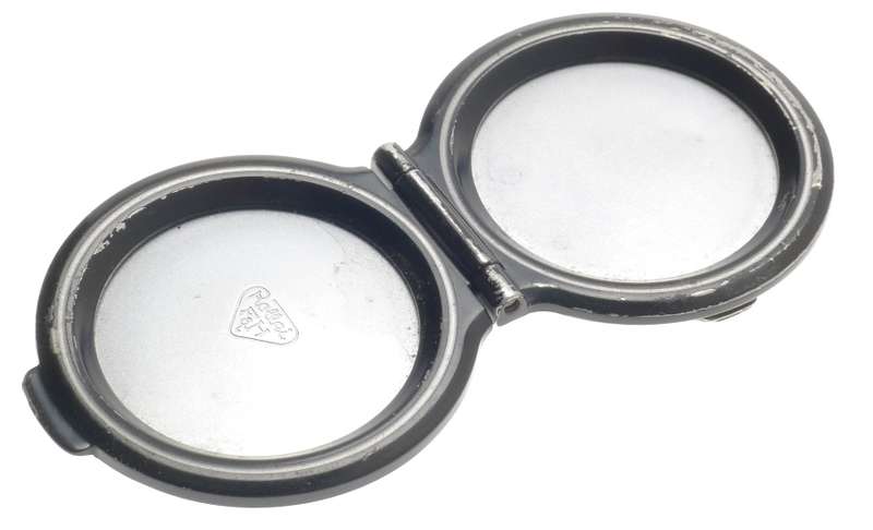 ROLLEIFLEX 2.8F ZEISS PLANAR WHITE FACE TLR CAMERA LENS CAP CHROME USED 2.8/80
