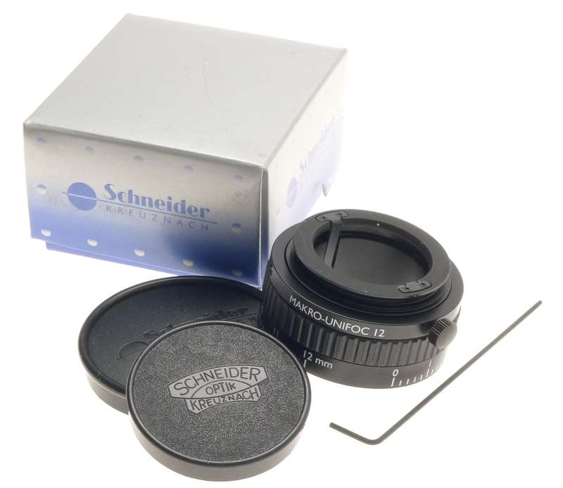 SCHNEIDER MAKRO-UNIFOC12 LENS ADAPTER MOUNT MINT CAPS KEY 17,4-29,4mm BOXED