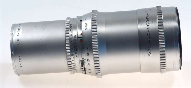 HASSELBLAD ZEISS SONNAR CHROME 5.6 f=250mm FITS 500 CM C/M CAMERA CAPS 5.6/250mm