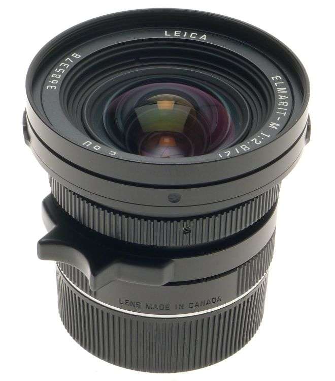 LEICA 11134 ELMARIT 1:2.8/21mm CAMERA LENS f=21mm VIEW FINDER 12543 HOOD BOX KIT