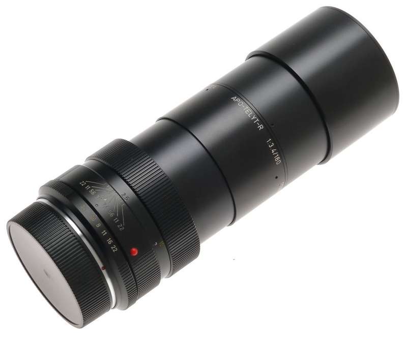 LEICA APO-TELYT-R 1:3.4/180mm SLR 3-CAM CAMERA LENS CANADA RARE f=180 CAPS 11242