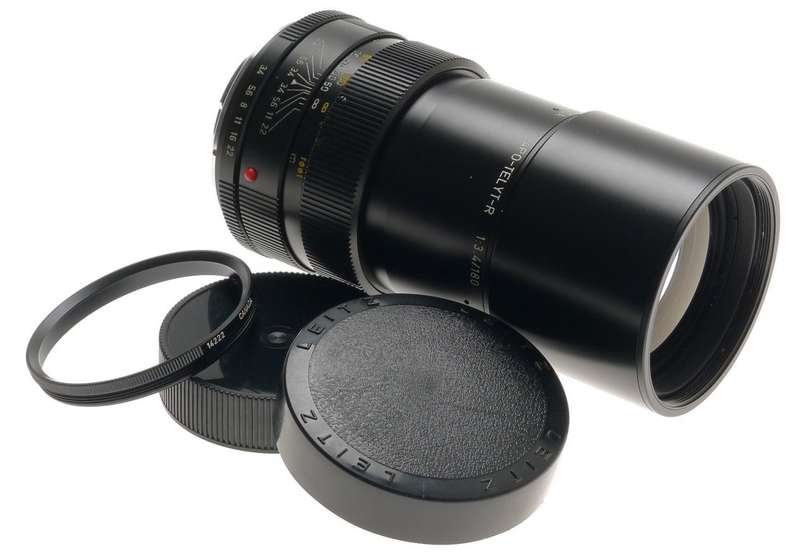 LEICA APO-TELYT-R 1:3.4/180mm SLR 3-CAM CAMERA LENS CANADA RARE f=180 CAPS 11242