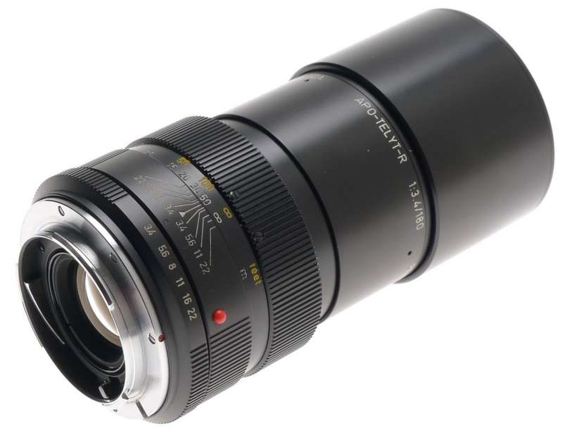 LEICA APO-TELYT-R 1:3.4/180mm SLR 3-CAM CAMERA LENS CANADA RARE f=180 CAPS 11242