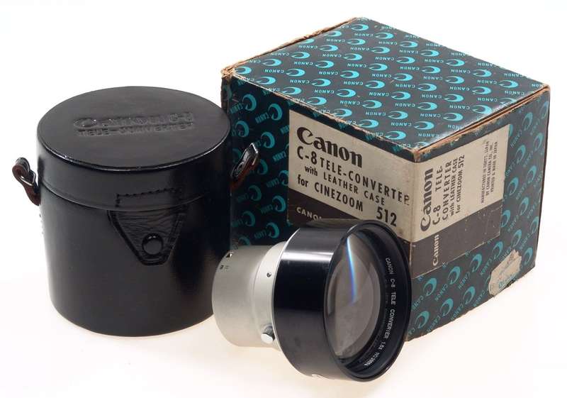 CANON C8 TELE-CONVERTER LEATHER CASE BOX CINEZOOM 512