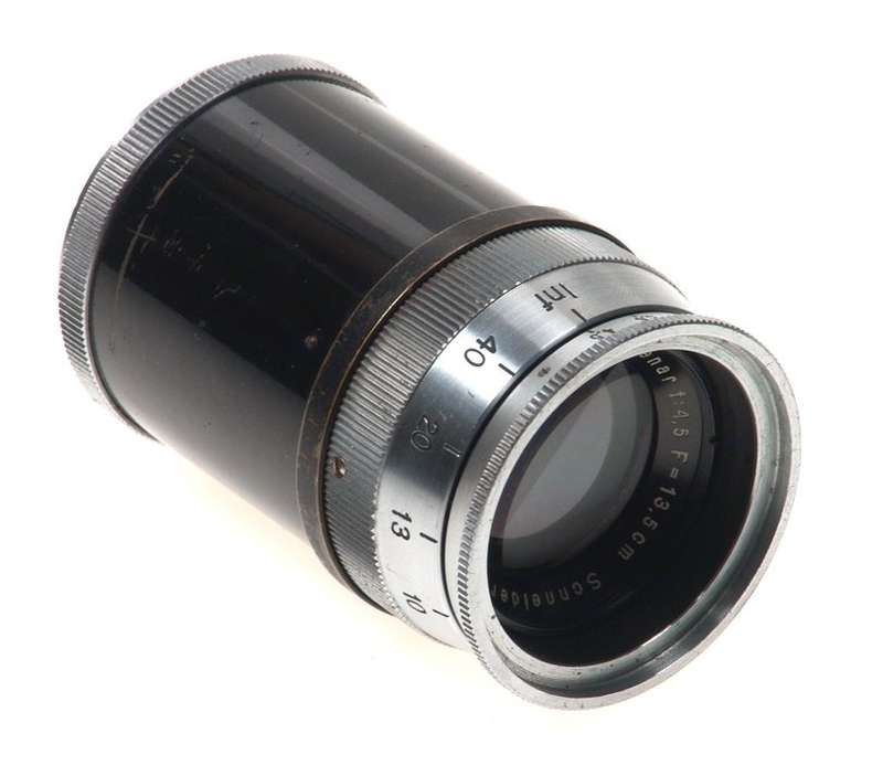 SCHNEIDER XENAR SCREW MOUNT LENS 1:4.5/13.5 cm 4.5/135