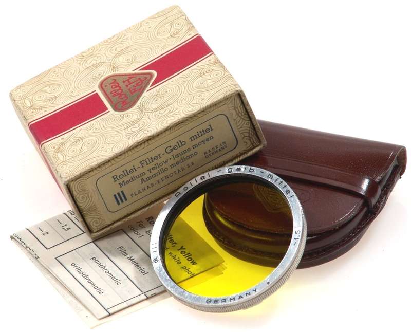 ROLLEI-FILTER HELLGELB YELLOW PLANAR BOX BAY RED R MINT