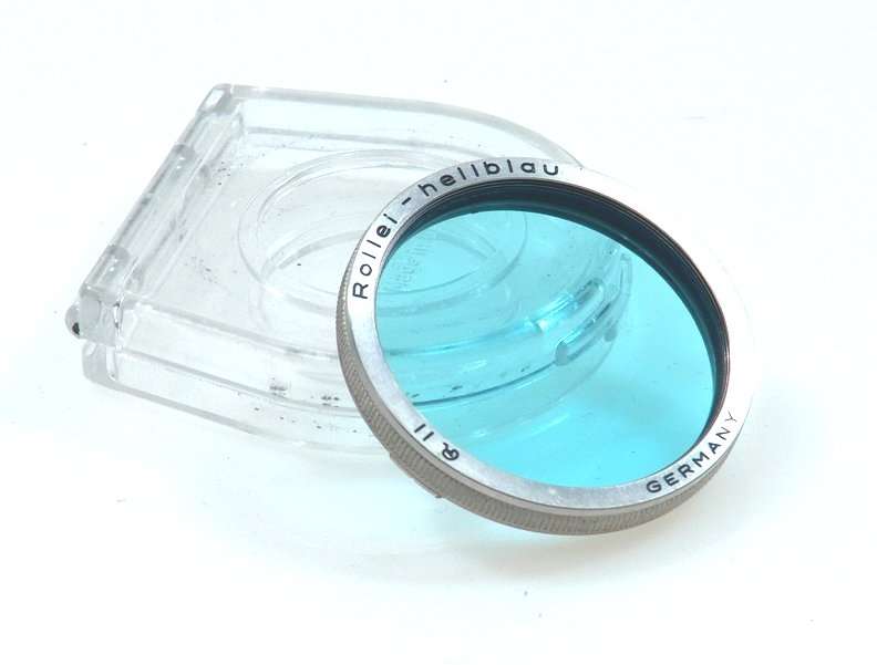 TLR ROLLEIFLEX FILTER ROLLEI HELLBLAU BAY 2 RII BLUE NR