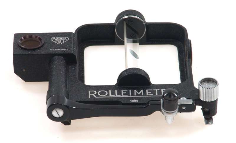 ROLLEIFLEX TLR CAMERA ROLLEIMETER IN LEATHER CASE MINT